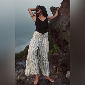Free People striped Poppy Pants size small NWOT